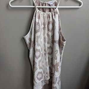 Calvin Klein Layered Snake Skin Top